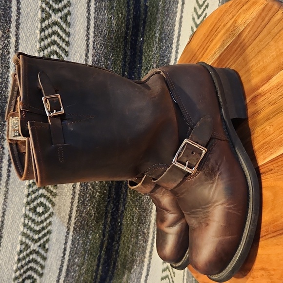 Womens Frye Brown Leather Boots - Picture 2 of 4